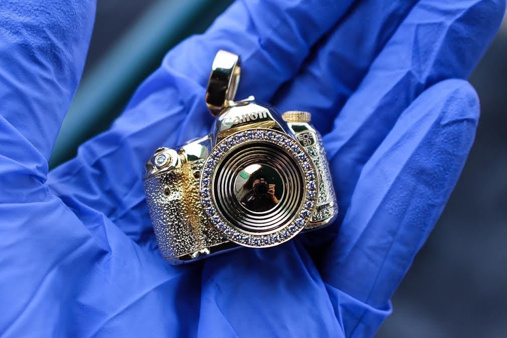 CUSTOM CANON 5D MARK III CAMERA PENDANT - IF & Co. Custom Jewelers