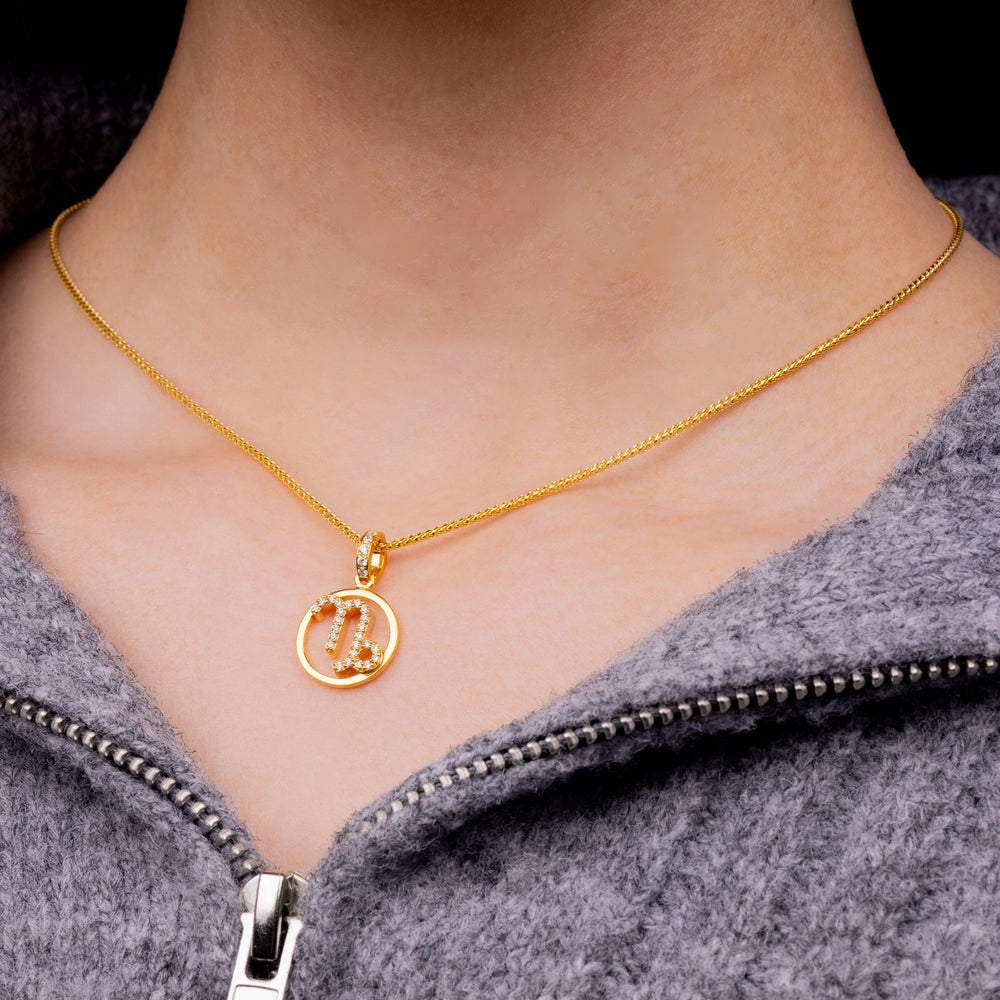 Nano Zodiac Necklace: Capricorn (14K YELLOW GOLD) - IF & Co. Custom Jewelers