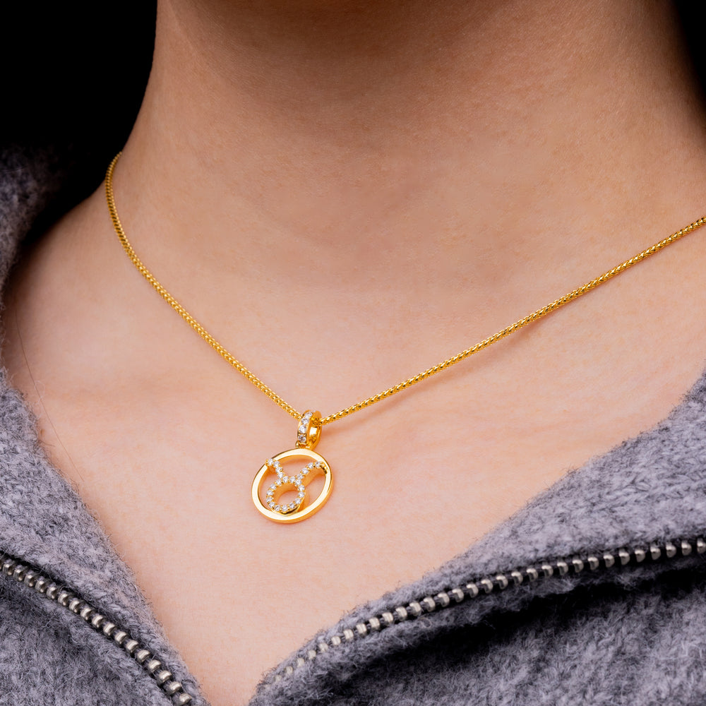 Nano Zodiac Necklace: Taurus (14K YELLOW GOLD) - IF & Co. Custom Jewelers