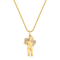 Baby Cherub Angel (Praying Hands, Partially Iced)