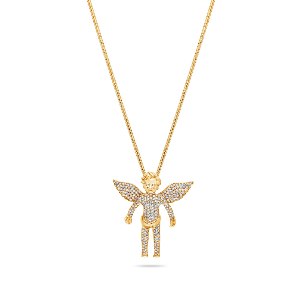 Micro Cherub Angel (Open Wings, Fully Iced)