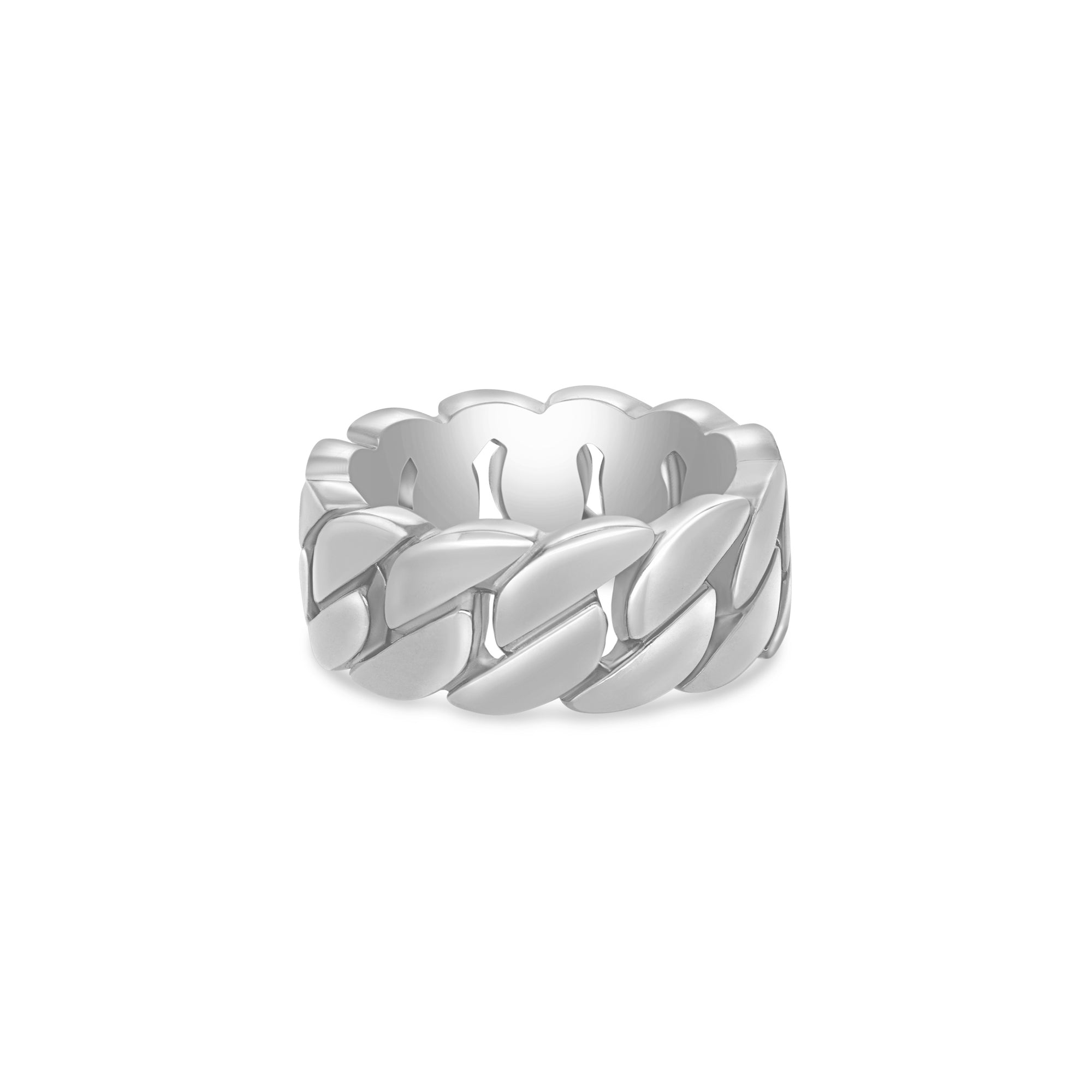 Baby Gold Cuban Link Ring (9mm)