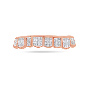 Fully Iced Princess Cut Diamond Grill (Invisible-Set)