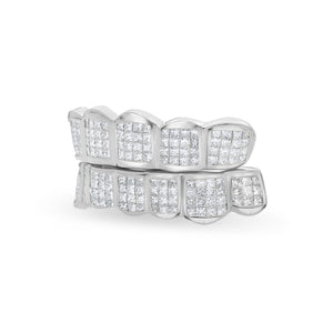 Fully Iced Princess Cut Diamond Grill (Invisible-Set)