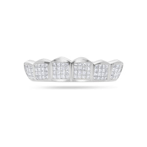 Fully Iced Princess Cut Diamond Grill (Invisible-Set)