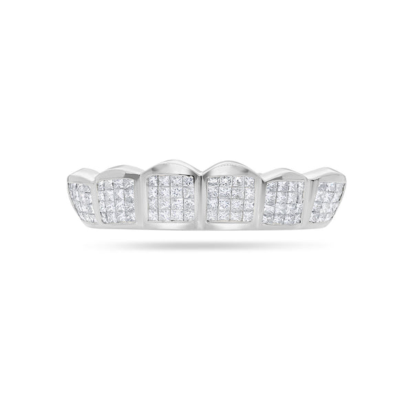 Fully Iced Princess Cut Diamond Grill (Invisible-Set)
