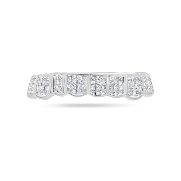 Fully Iced Princess Cut Diamond Grill (Invisible-Set)