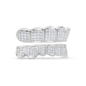 Fully Iced Princess Cut Diamond Grill (Invisible-Set)