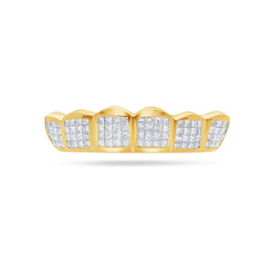 Fully Iced Princess Cut Diamond Grill (Invisible-Set)