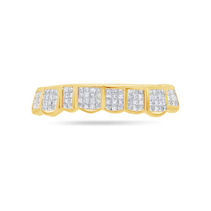 Fully Iced Princess Cut Diamond Grill (Invisible-Set)