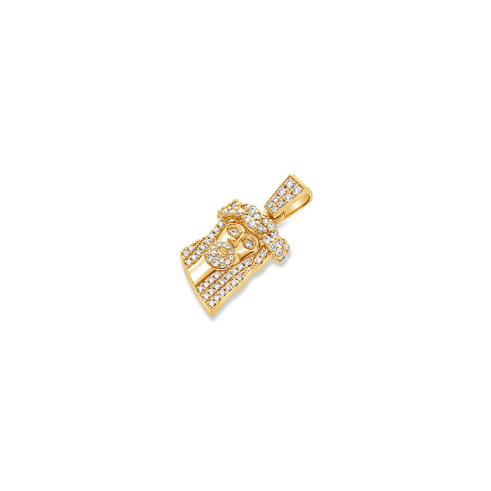 Pico Jesus Piece (Fully Iced) (18K YELLOW GOLD) - IF & Co. Custom Jewelers