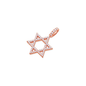 Micro Star of David Piece (Fully Iced)