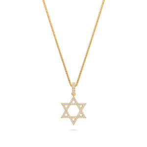 Micro Star of David Piece (Fully Iced)