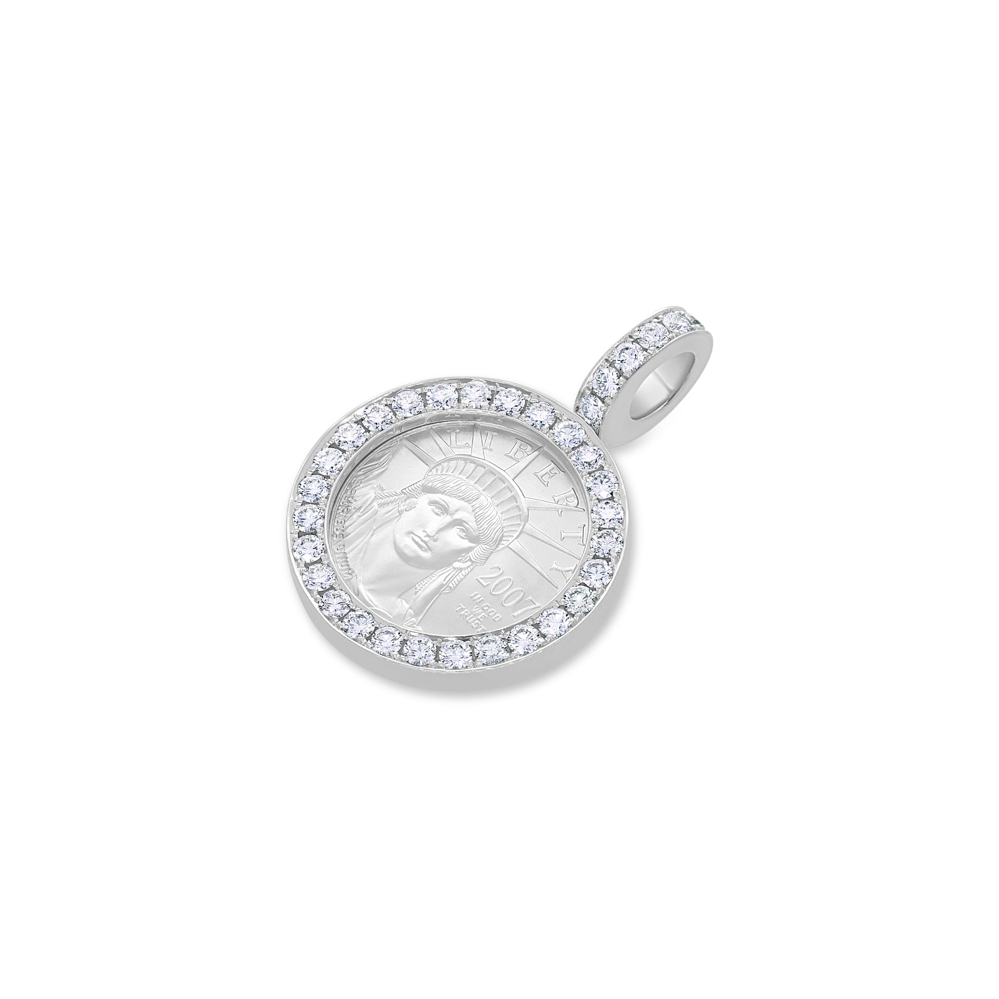 Milli 1/4oz Fine Platinum Coin (American Eagle, 1-Row Bezel)