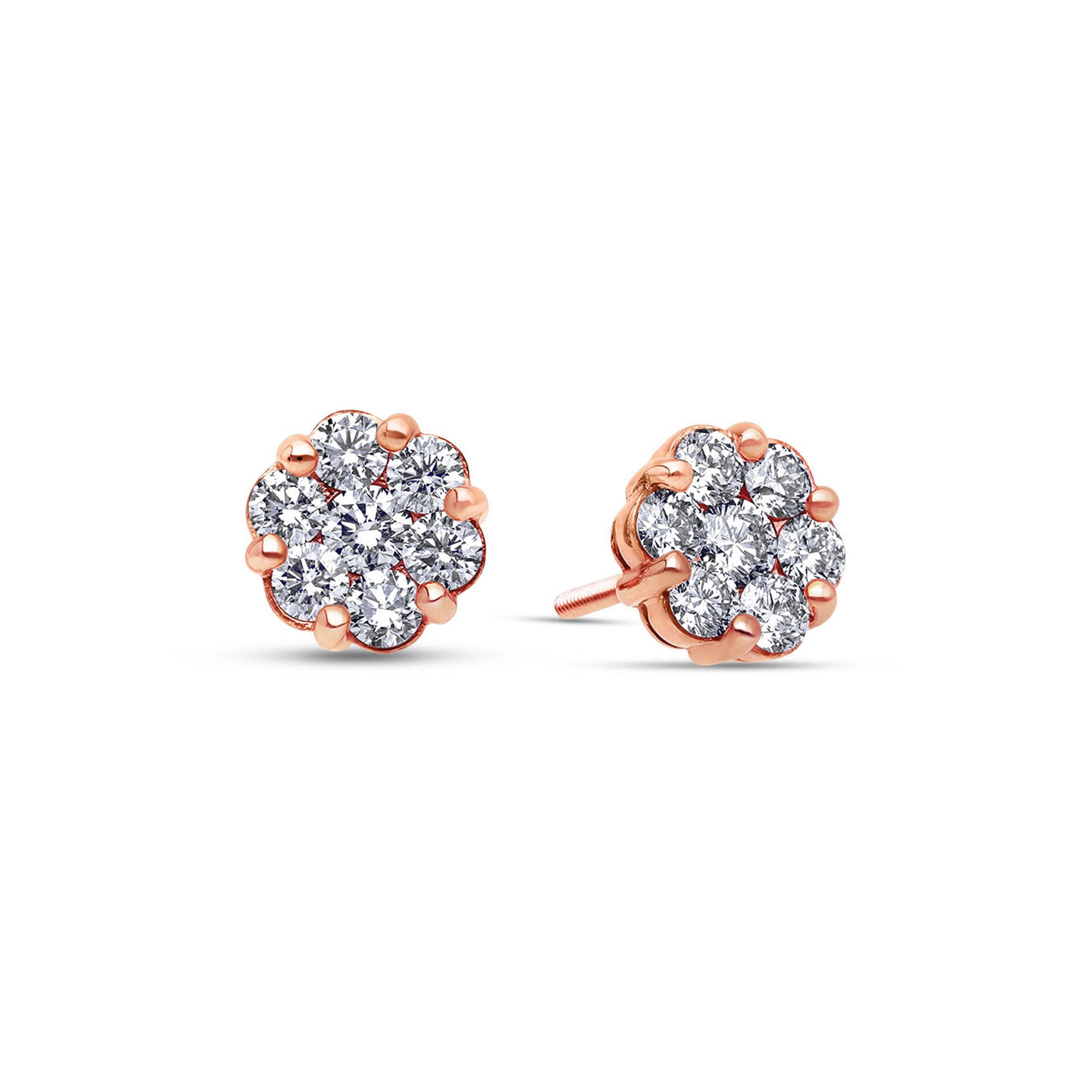 Baby Dax Diamond Cluster Earrings