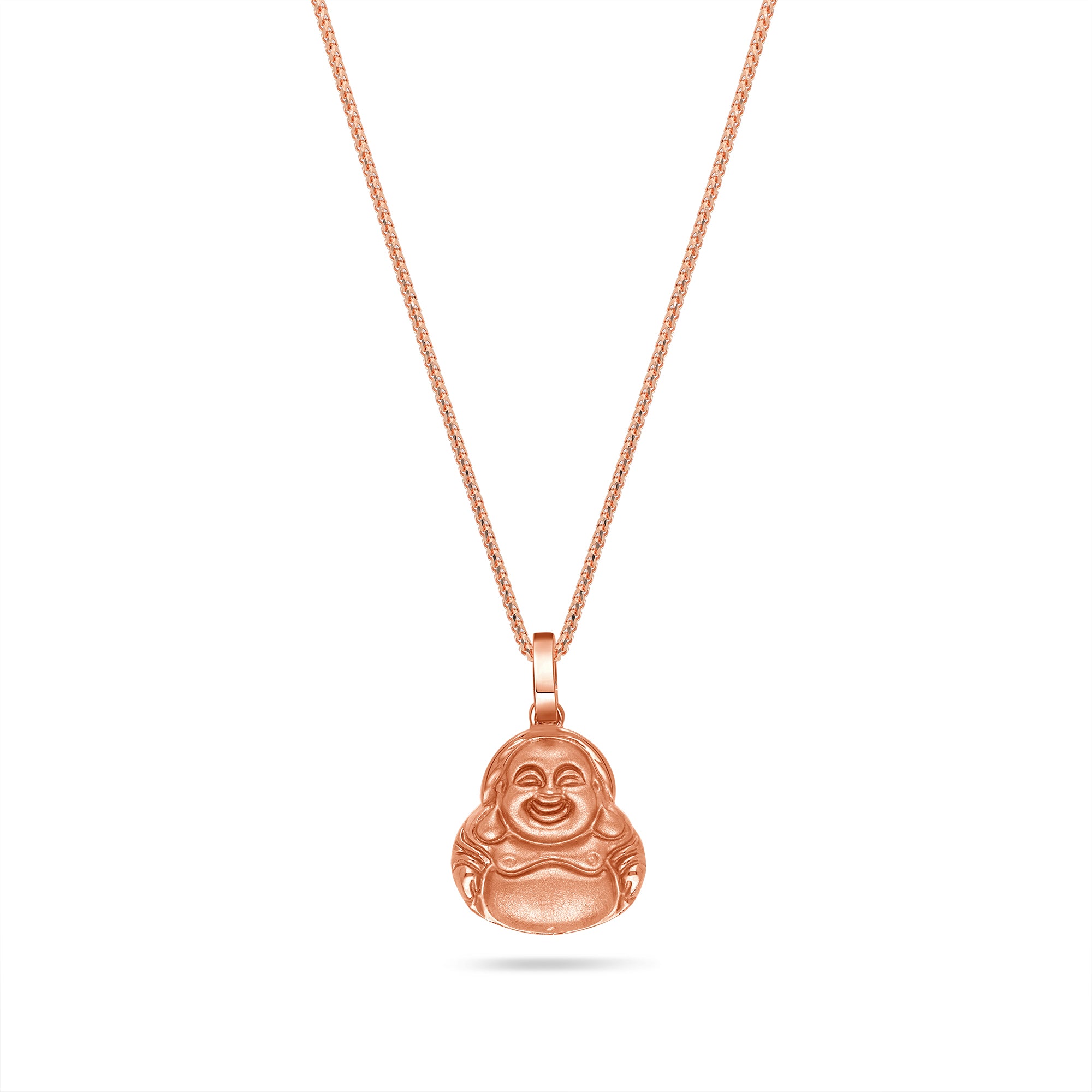 Micro Laughing Buddha Piece (Solid Gold)