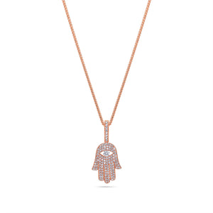 Micro Hamsa Piece (Blessings, Fully Iced)