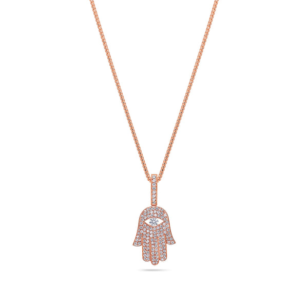 Micro Hamsa Piece (Blessings, Fully Iced)