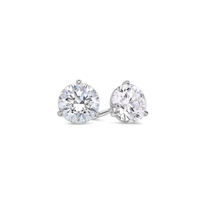 Solitaire Diamond Stud Earrings - (GIA, 4.00 Carat Total, Round)