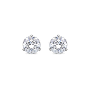 Solitaire Diamond Stud Earrings - (GIA, 4.00 Carat Total, Round)