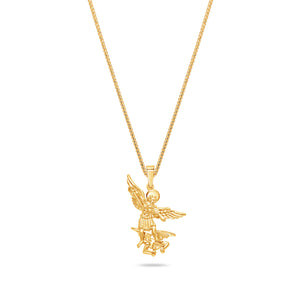 Micro Saint Michael Arch Angel Piece (Solid Gold)
