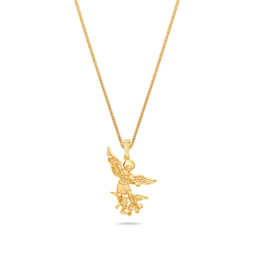 Micro Saint Michael Arch Angel Piece (Solid Gold)