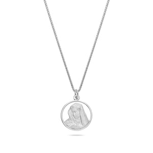 Micro Virgin Mary Medallion