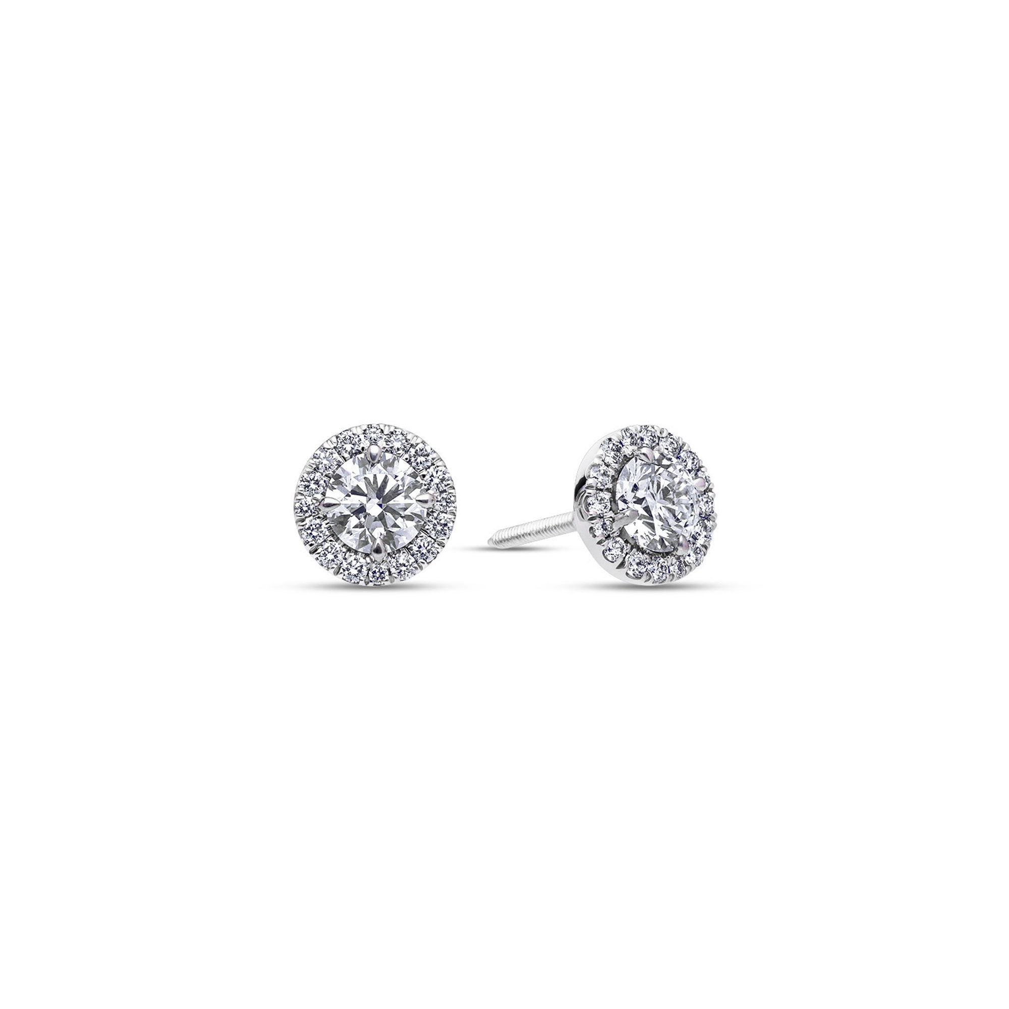 Elle Diamond Stud Earrings (0.70 Carat Total)