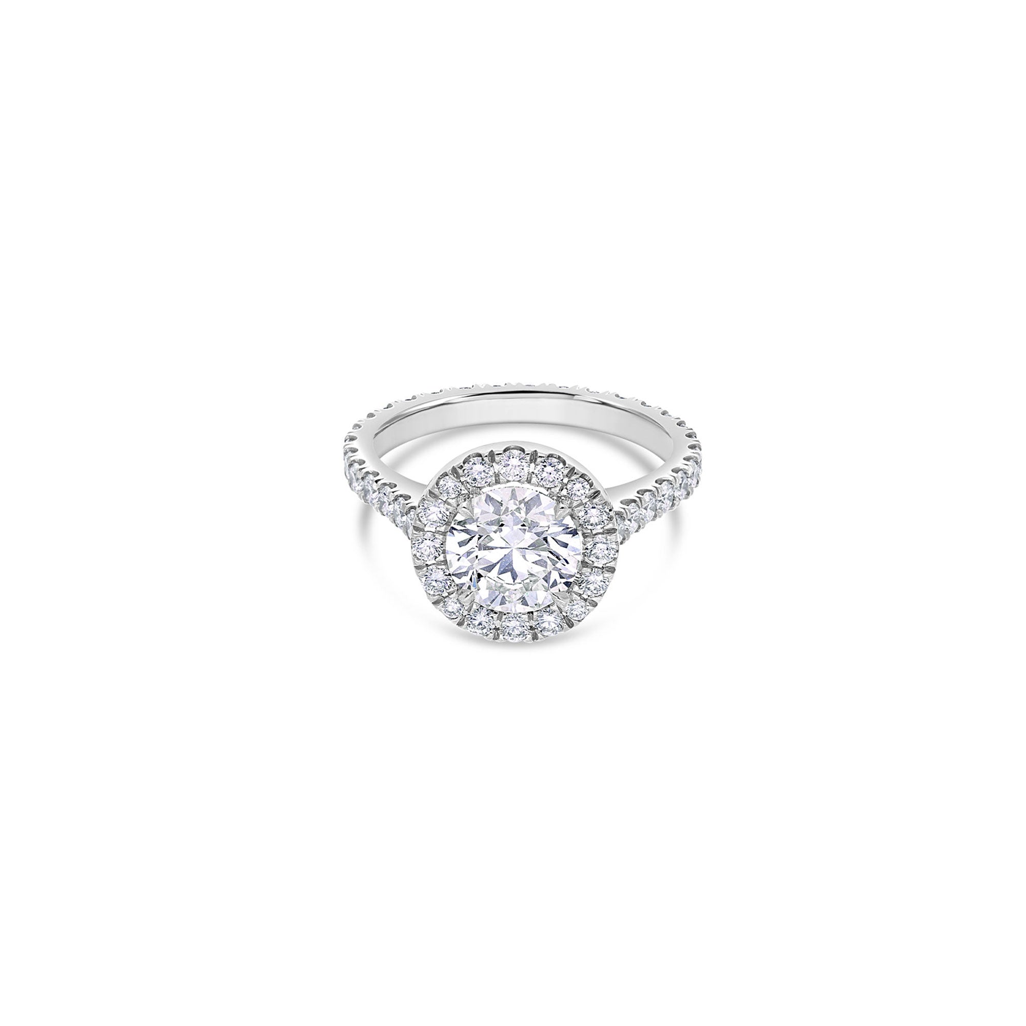 Elle Halo Engagement Ring (GIA Round 1.50ct)