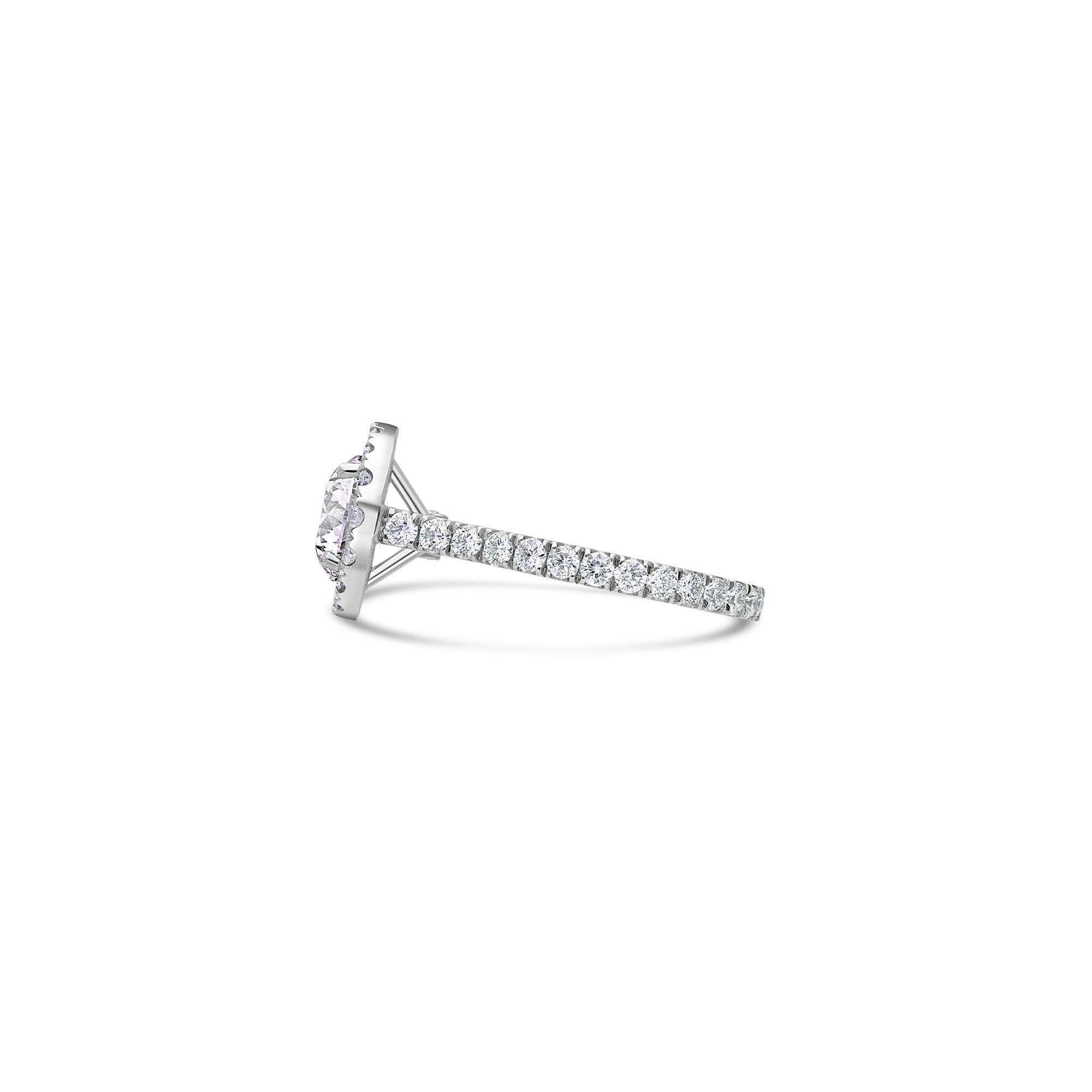 Elle Halo Engagement Ring (GIA Round 1.50ct)