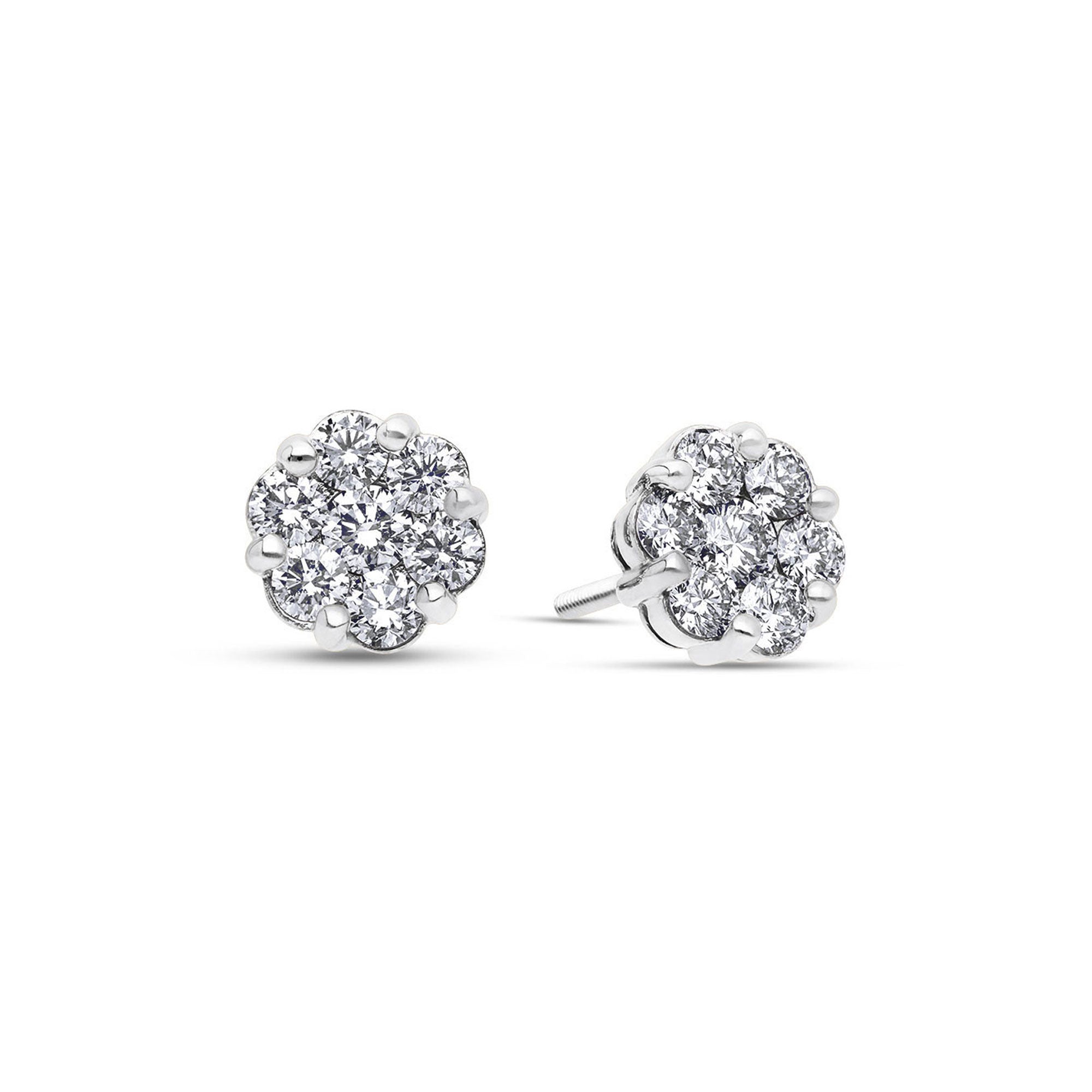 Baby Dax Diamond Cluster Earrings