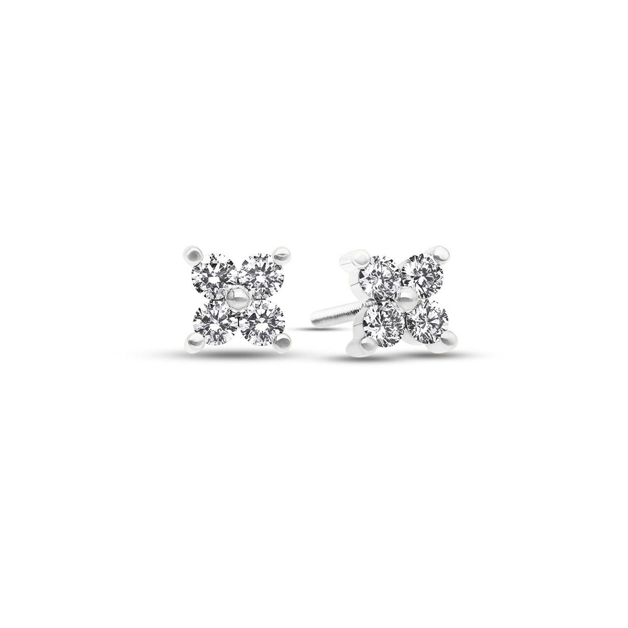 Micro Fortuna Diamond Cluster Earrings