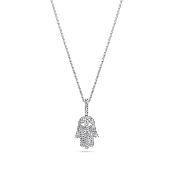 Micro Hamsa Piece (Blessings, Fully Iced)