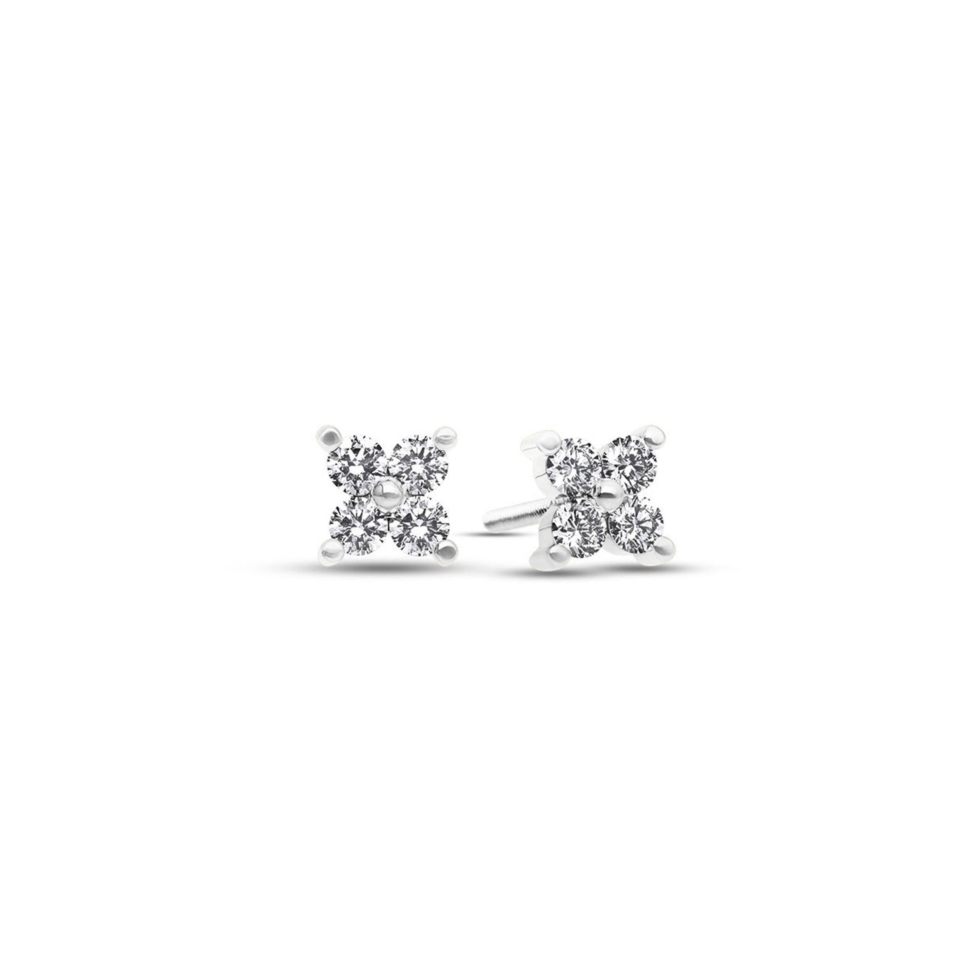 Nano Fortuna Diamond Cluster Earrings