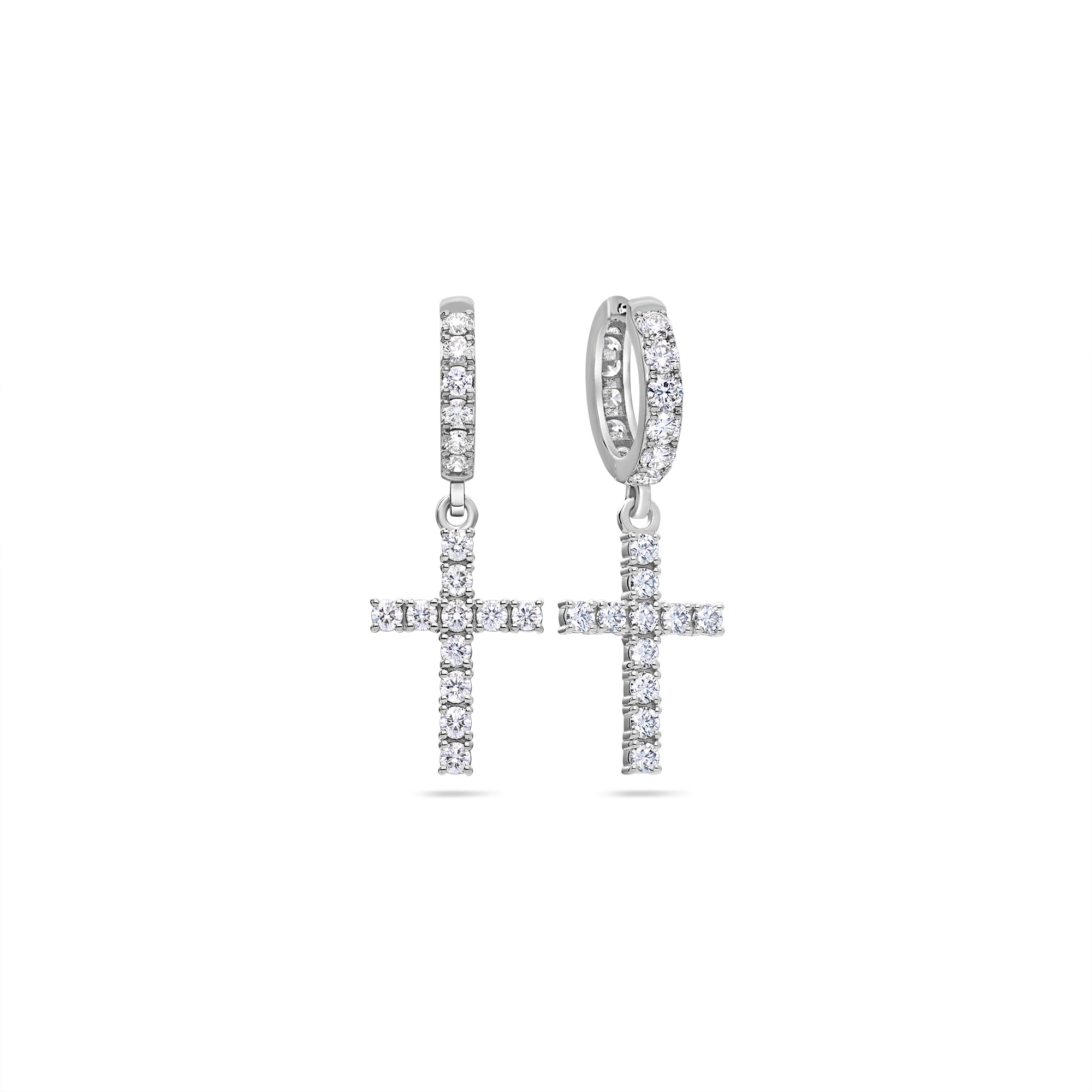 Pico Harvey Cross Hoop Earrings