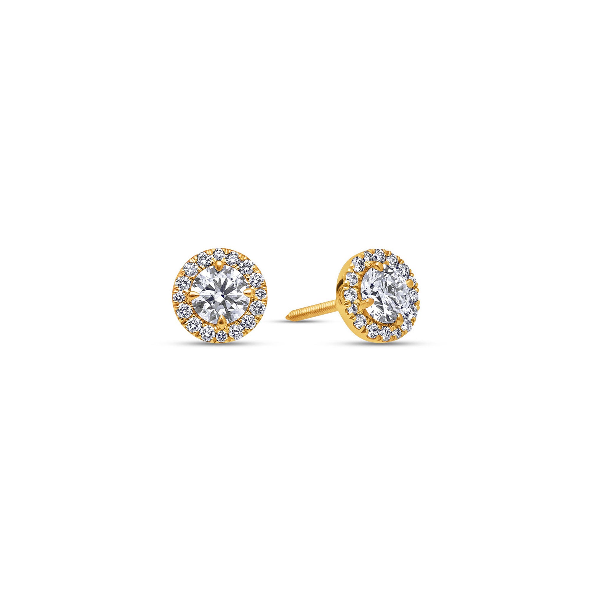 Elle Diamond Stud Earrings (0.70 Carat Total)