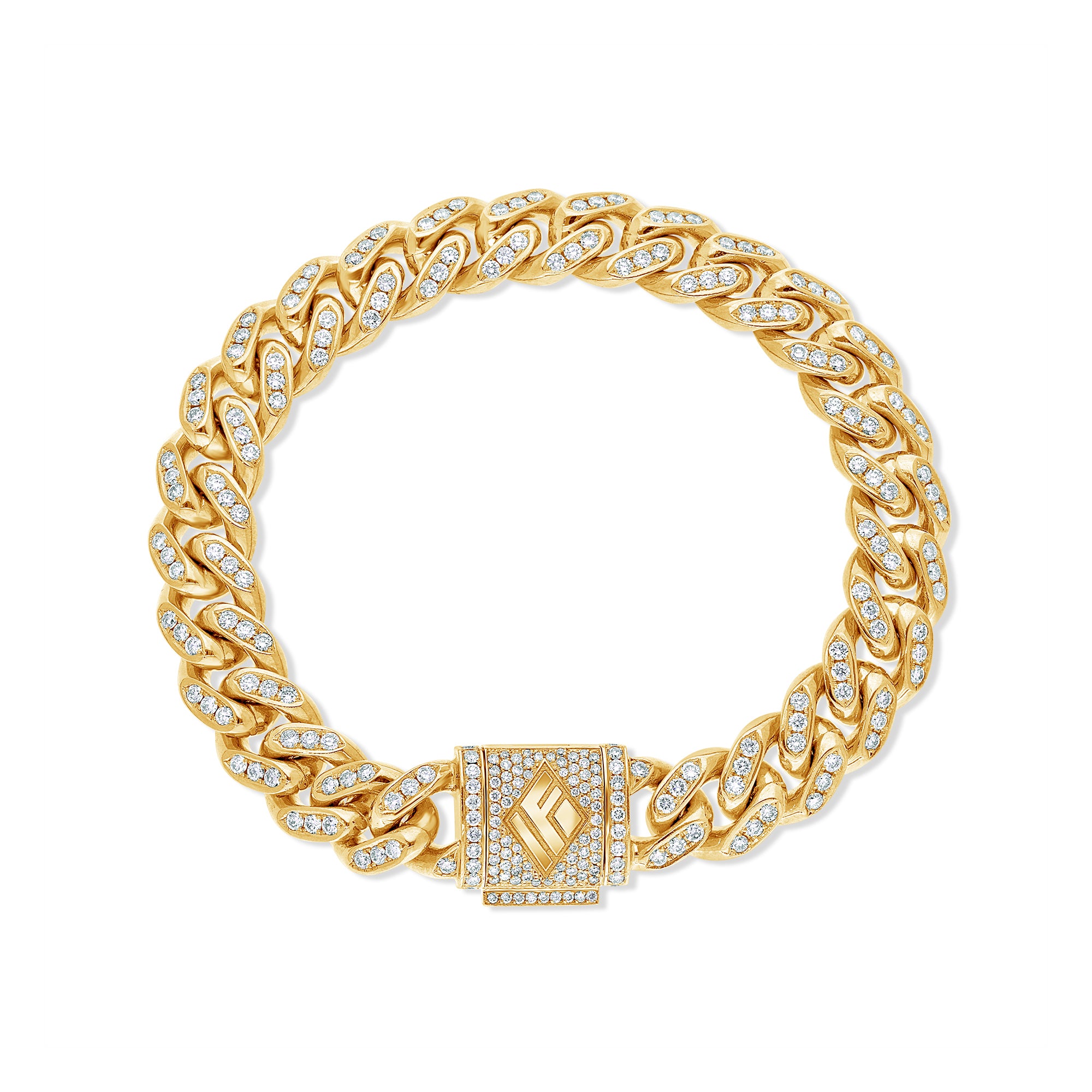Diamond Cuban Link Bracelet (10mm) - IF & Co