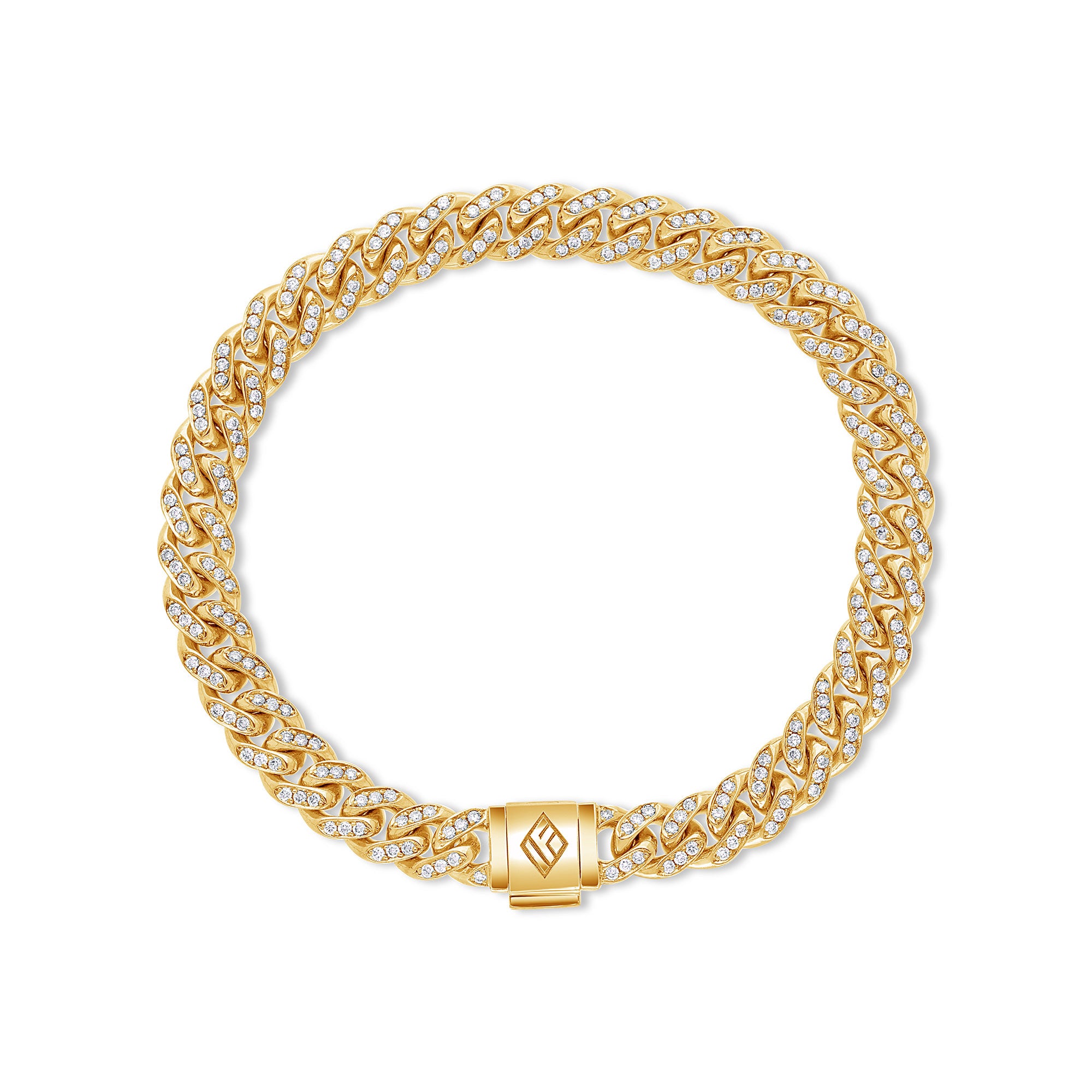 Diamond Cuban Link Bracelet (7mm) IF - Main Image