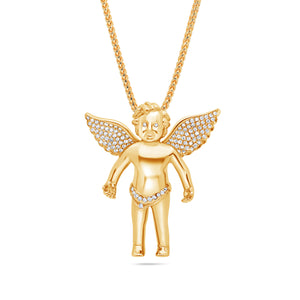 Baby Cherub Angel (Open Wings, Partially Iced)