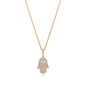 Micro Hamsa Piece (Blessings, Fully Iced)