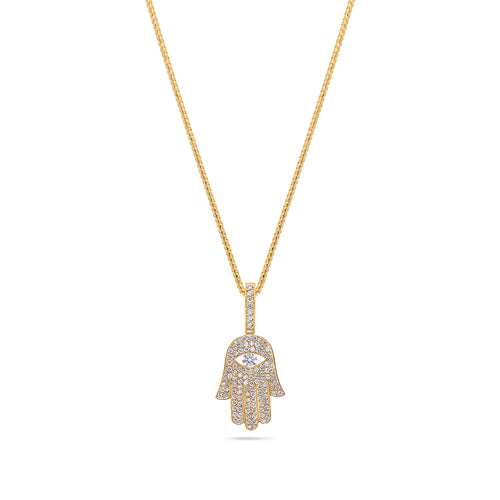 Micro Hamsa Piece (Blessings, Fully Iced)