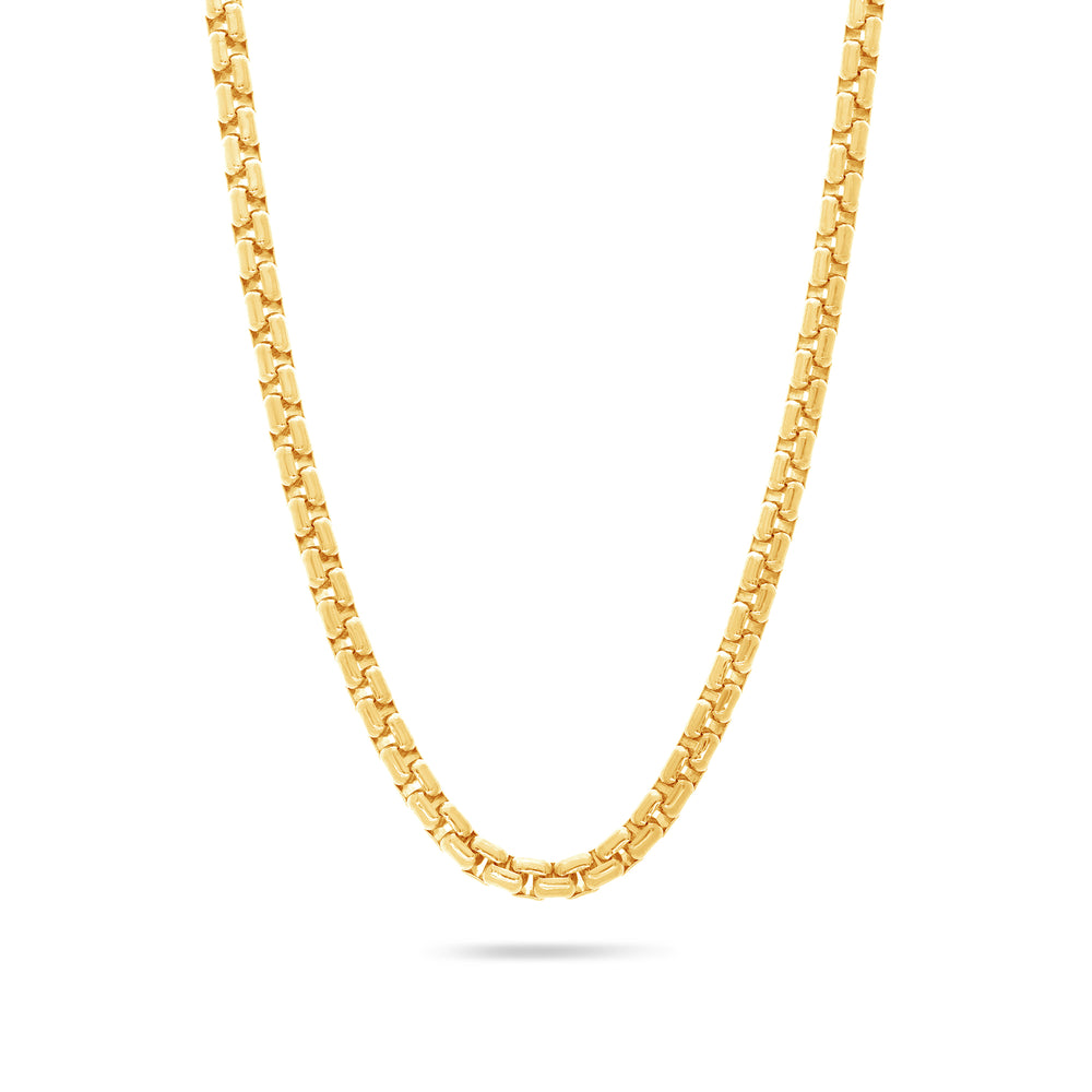 Gold Moon Link Chain (4mm)