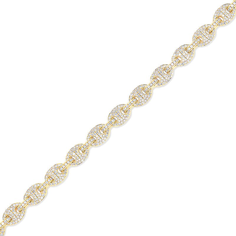 Bracelets - Diamond Ocean Link Bracelet (7mm) - ifandco.com