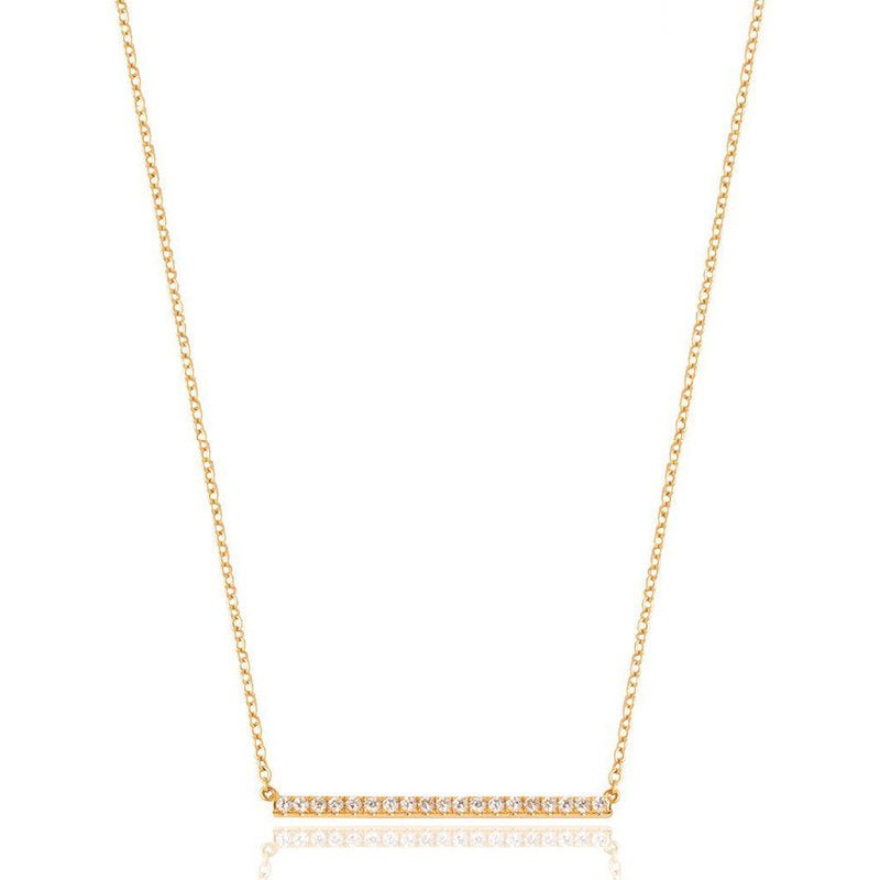 Diamond Bar Necklace Baby Elle Necklace IF - Main Image