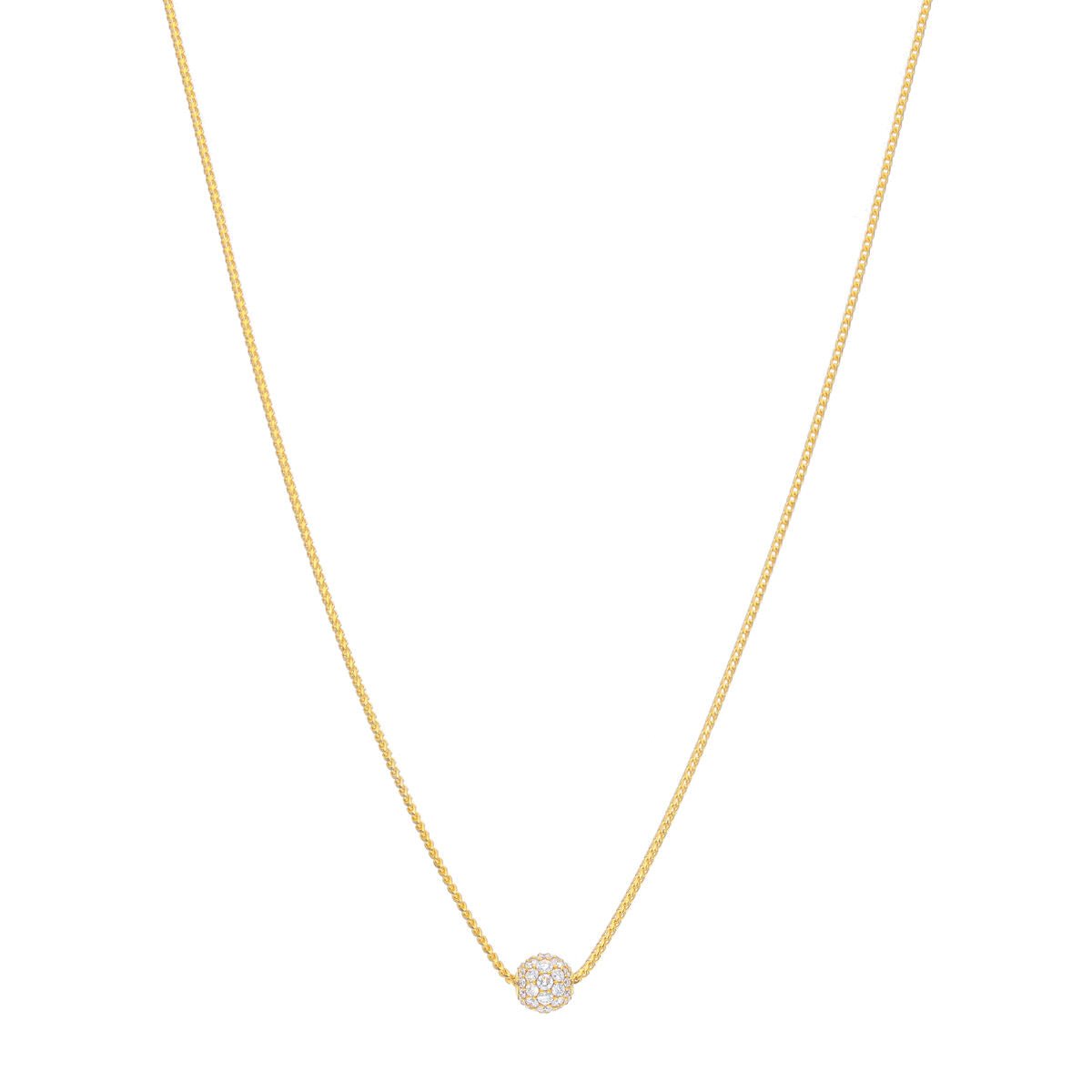  - Diamond Orb Necklace (7mm) - ifandco.com