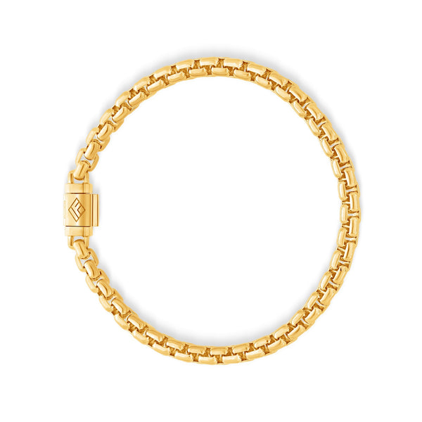 Gold Moon Link Bracelet (5mm) (14K YELLOW GOLD) - IF & Co. Custom Jewelers