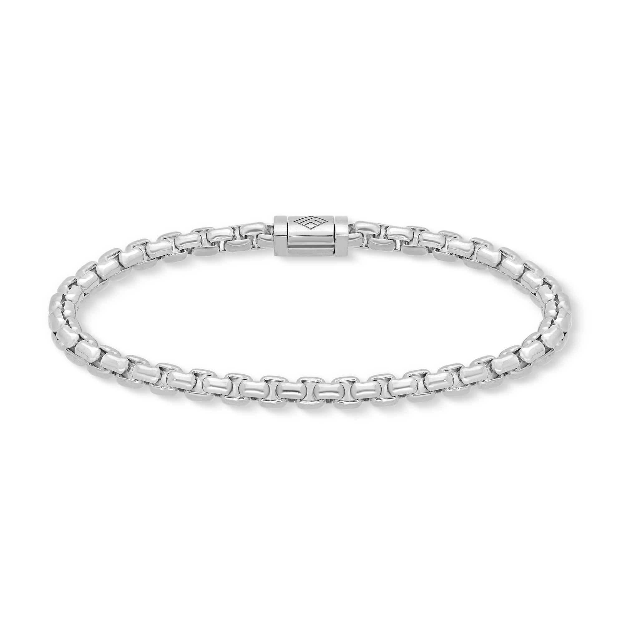 Gold Moon Link Bracelet (5mm) (14K WHITE GOLD) - IF & Co. Custom Jewelers