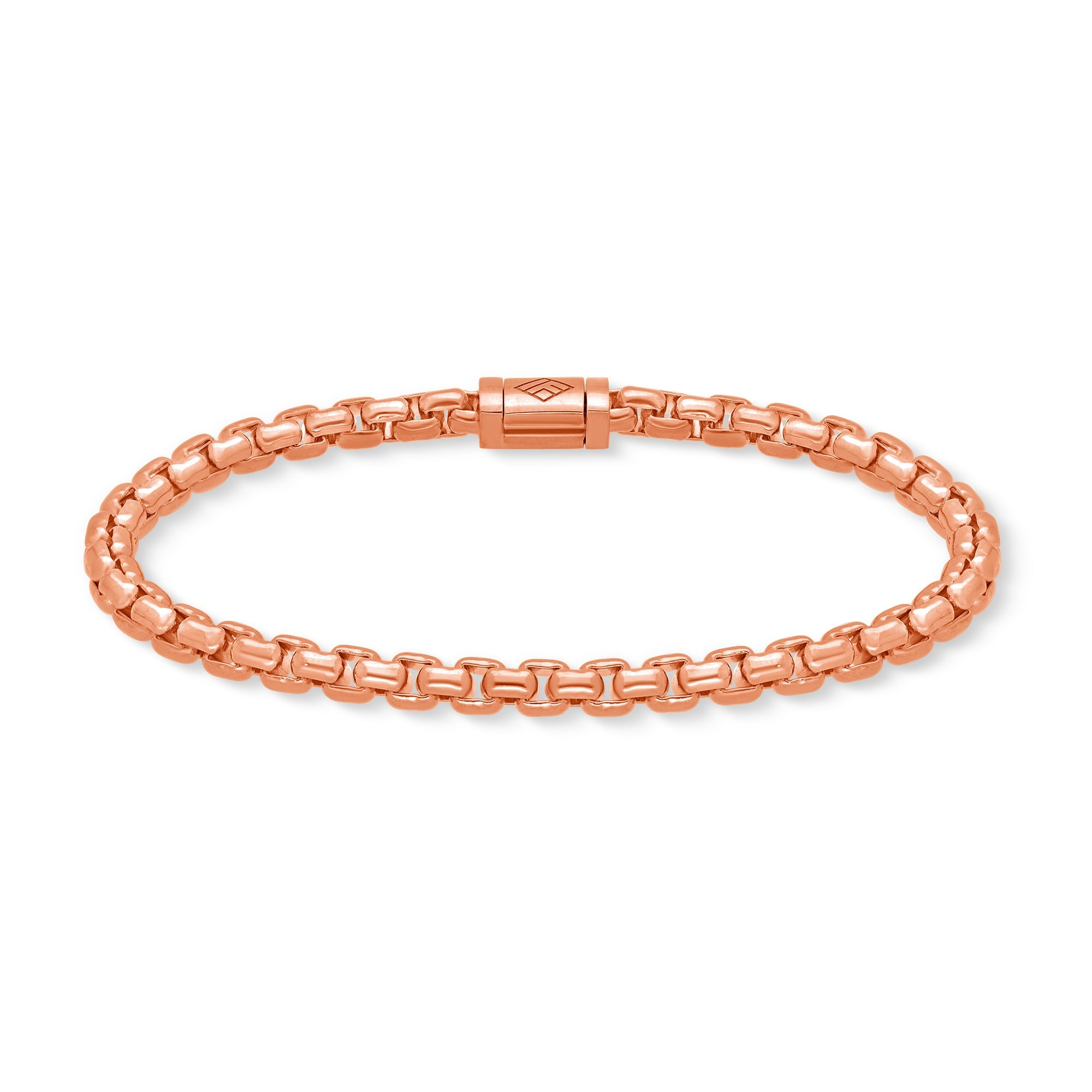 Gold Moon Link Bracelet (5mm) (14K ROSE GOLD) - IF & Co. Custom Jewelers