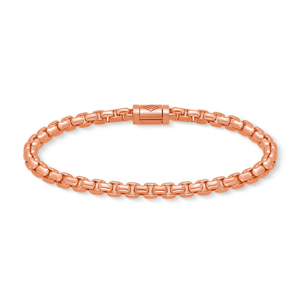 Gold Moon Link Bracelet (5mm) (14K ROSE GOLD) - IF & Co. Custom Jewelers