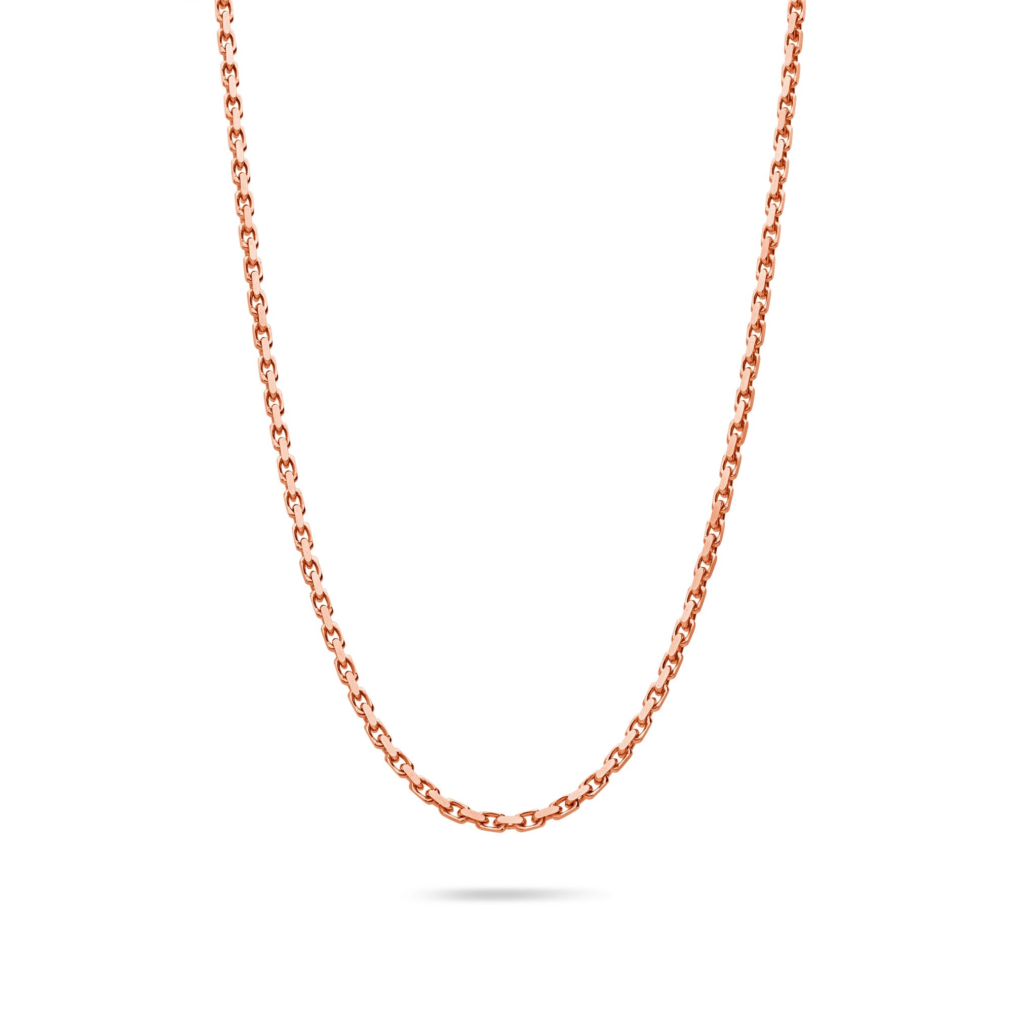 Gold Odin Link Chain (2mm) (14K ROSE GOLD) - IF & Co. Custom Jewelers